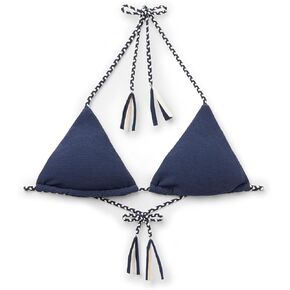 CALZEDONIA Woman's Triangle Swimsuit Top Crinkle Twist in Kuwait