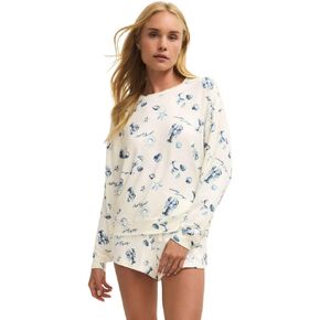 Z SUPPLY Women's Lost At Sea Long Sleeve Top, Vanilla Ice in Kuwait