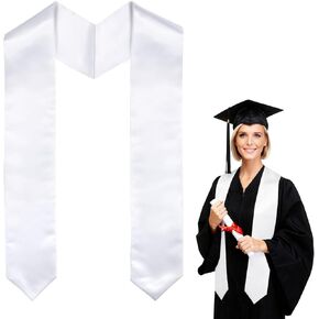 وشاح التخرج من PureGuard، وشاح التخرج الأبيض فئة 2026 مقاس 70 بوصة للبالغين من الجنسين للاحتفال الأكاديمي والكورالي in Kuwait