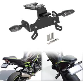 Z900 Fender Eliminator Tail Tidy Kit Compatible with Z900 ZR900 2017-2024 & Z900SE ZR900 2022-2024 & ZH2 / ZH2 SE ZR1000 2020-2024 License Plate Mount with Turn Signals Rear (Smoke) in Kuwait