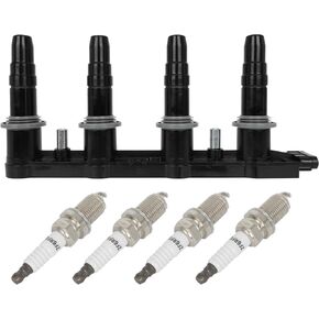 Ignition Coil and 4 PCS spark plug Automotive Replacement 2009-2011 Chevrolet Aveo,2009-2011 for Chevrolet Aveo5,2011-2016 for Chevrolet Cruze,2016 for Chevrolet Cruze Limited,UF-620 UF620 in Kuwait