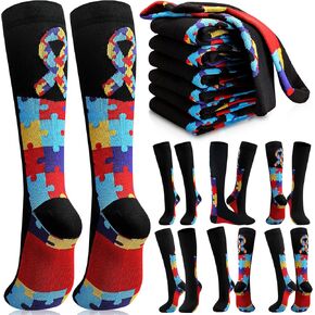 8 أزواج التوحيد التوحيد الجوارب التوحيد التوعية الإكسسوارات العناصر اللغز جورب جورب للنساء الرجال هدية in Kuwait