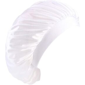 beauty YFJH Soft Satin Silk Salon Bonnet Night Sleeping Wide Band Hat Hair Loss Cap for Women in Kuwait