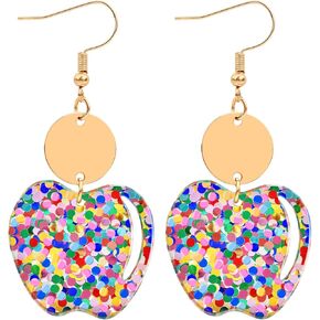 Teacher's Earrings for Women - Cute Pink Apple Earrings for Teacher Appreciation Day Birthday Gifts in Kuwait