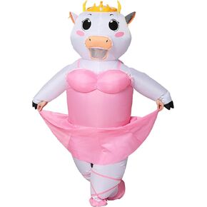 زي راقصة الباليه خفيف الوزن وسهل الحركة وقابل للنفخ مقاس البالغين: بدلة حيوانات مضحكة للهالوين والحفلات والحفلات التنكرية in Kuwait