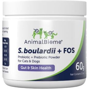Pet Probiotics - S. boulardii + FOS Probiotic and Prebiotic Powder for Dogs and Cats 60g in Kuwait