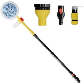 Car Wash Brush with Long Handle,Auto Rotating Car Wash Brush Cleaning Kit 360° Spin Car Mop with Pressure Washer Gun and Hose Nozzle for Cars RV Truck Yards Gardens etc in Saudi Arabia