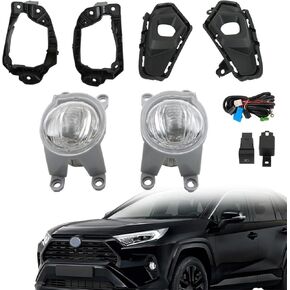 زوج من مصابيح الضباب للسائق الأيسر والجانب الأيمن من Labwork لاستبدال Rav4 LE XLE 2023 2024 مصابيح الضباب مصابيح القيادة TO2593129 TO2592129 in Kuwait