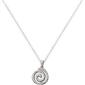 Spiral Necklace for Women Swirl Necklace Spiral Pendant Necklace Exquisite And Stylish Statement Spiral Necklaces Leather Cord Spiral Necklace Jewelry in Kuwait