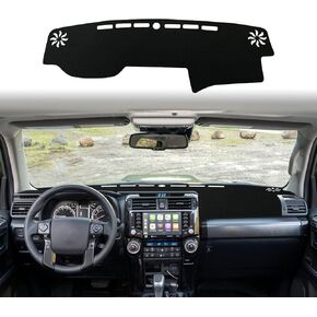 Dash Cover Fit for Toyota 4Runner 2010-2023 Custom Dashboard Cover Mat Non-Slip Pad Sunshield Cover Center Console Protector Cover Mat Anti-Glare for Toyota 4Runner Accessories,Red Edge in Kuwait
