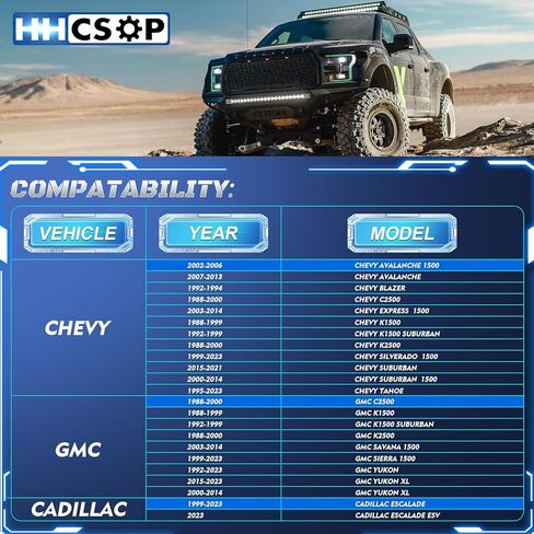 فواصل عجلات HHCSOP 6x5.5 إلى 6x5.5 مقاس 2 بوصة تناسب 1999-2025 Chevy Silverado 1500 Tahoe GMC Sierra 1500 Forged 6 Lug 6x139.7mm محولات العجلات M14x1.5 Hub Bore 108mm، أسود 4 قطع in Saudi Arabia