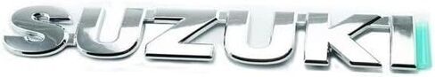 Compatible with Suzuki Swift Rear Grill Badge Emblem Chrome Silver Tail Gate 3D Logo in Saudi Arabia