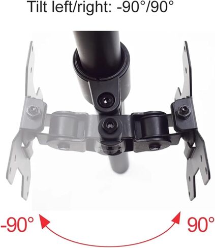 DL-M050 Steel 17"-27" Tilt Swivel Single Monitor Desk Stand Grommet Clip Base Computer Desk Mount Bracket in Saudi Arabia
