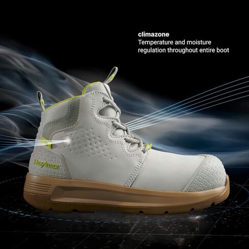 أحذية العمل الآمنة للنساء من HexArmor | غطاء مركب لأصابع القدم، بكعب، مقاوم للماء، متين وخفيف الوزن | سلسلة إكستند in Kuwait