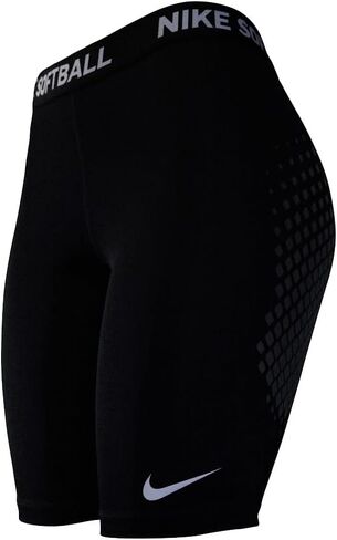 Nike DRI-FIT Softball Slider Short NO HNGR, Large Womens (Black/Wolf Grey/White) in Saudi Arabia