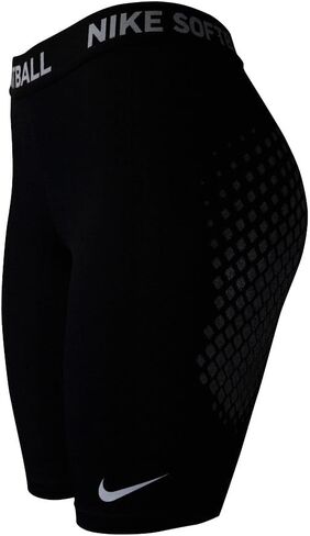 Nike DRI-FIT Softball Slider Short NO HNGR, Large Womens (Black/Wolf Grey/White) in Saudi Arabia