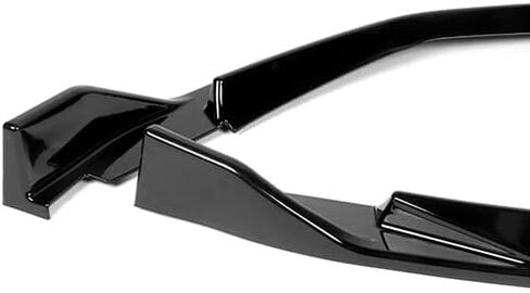 3 Pieces Front Bumper Lip Spoiler Splitter Side Body Kit Trim Protection Compatible with 2016-2018 Nissan Maxima, 2017 (Painted Black) in Saudi Arabia