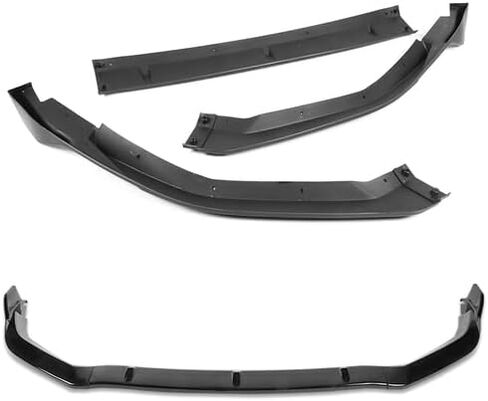 3 Pieces Front Bumper Lip Spoiler Splitter Side Body Kit Trim Protection Compatible with 2016-2018 Nissan Maxima, 2017 (Painted Black) in Saudi Arabia