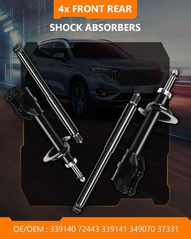 339140 37331 Front Rear Shocks Struts for Mazda(4Pcs), OCPTY Shock Absorbers for Mazda Fits 2007 2008 2009 2010 2011 2012 2013 2014 2015 for Mazda CX-9 Amortiguadores Auto Shocks Sets 72443 349070 in Saudi Arabia