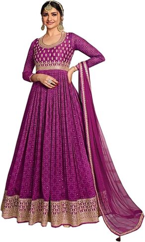 Designer Heavy Worked Sewn Salwar Kameez Suits Stitched Anarkali Gown Shalwar Dress in Kuwait