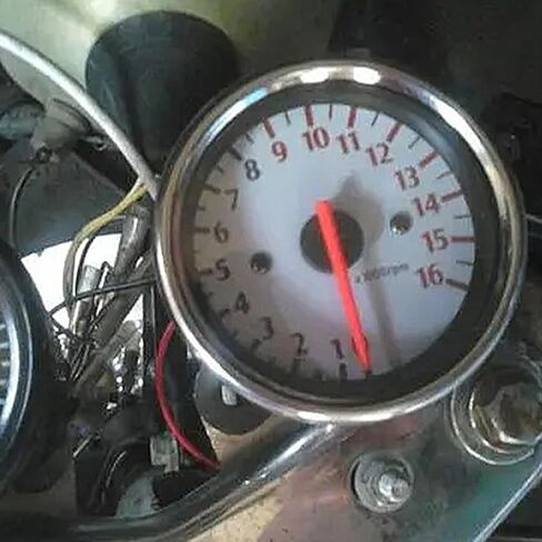 Professional 1.6W Motorcycle Tachometer Speedometer Retro Pointers Designs for Racers Enthusiasts Clubs and Repair Shops Bike Enthusiasts in Kuwait