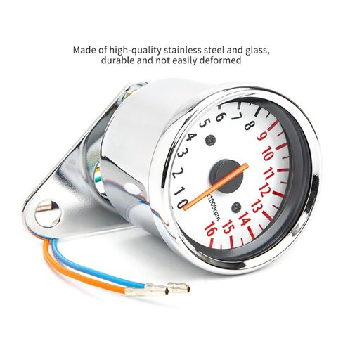 Professional 1.6W Motorcycle Tachometer Speedometer Retro Pointers Designs for Racers Enthusiasts Clubs and Repair Shops Bike Enthusiasts in Kuwait