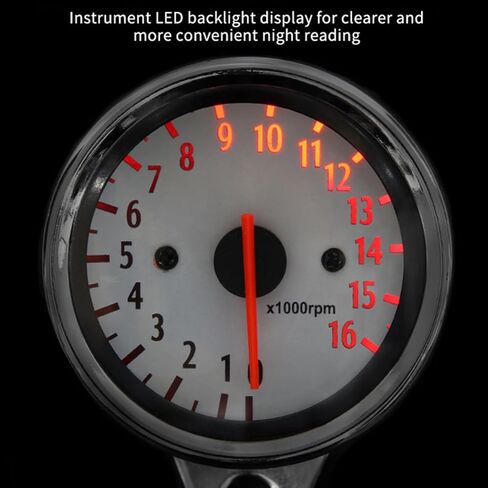 Professional 1.6W Motorcycle Tachometer Speedometer Retro Pointers Designs for Racers Enthusiasts Clubs and Repair Shops Bike Enthusiasts in Kuwait