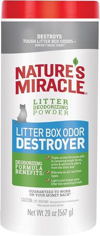 Nature's Miracle Litter Box Deodorizer, 20 Ounces, Litter Deodorizing Powder, Cat Odor Control Formula in Kuwait