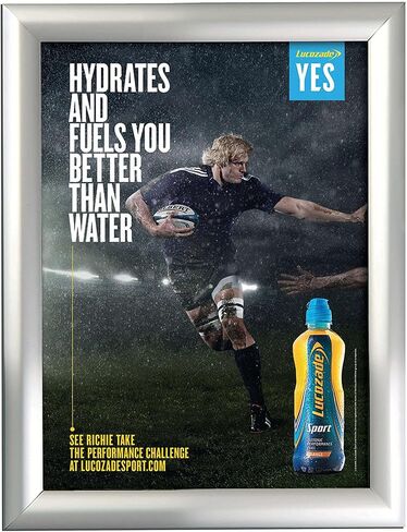 M&T Displays Silver 8.5x11 Poster Frame 1 inch Aluminum Profile Front Loading Wall Mounting Snap Frame Display for Picture, Document or Certificate with Mitred Corner in Kuwait