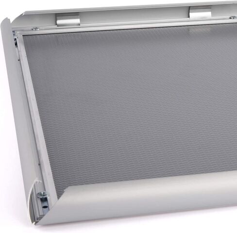 M&T Displays Silver 8.5x11 Poster Frame 1 inch Aluminum Profile Front Loading Wall Mounting Snap Frame Display for Picture, Document or Certificate with Mitred Corner in Kuwait
