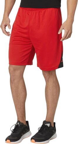 شورت رياضي Badge of Sport للرجال من adidas Originals، Better Scarlet/Black، درزة داخلية متوسطة 9 بوصة in Saudi Arabia