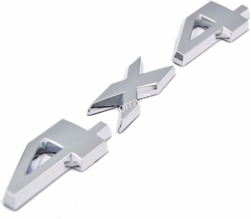 Zorratin Chrome Finished Silver Metal 4x4 Emblem Badge for 2011-2025 Jeep Grand Cherokee Rear Liftgate Tailgate in Saudi Arabia
