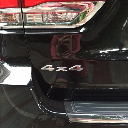 Zorratin Chrome Finished Silver Metal 4x4 Emblem Badge for 2011-2025 Jeep Grand Cherokee Rear Liftgate Tailgate in Saudi Arabia