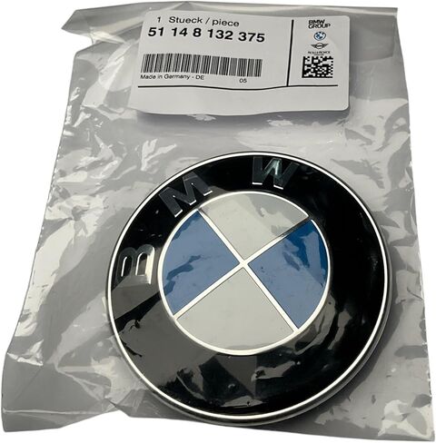 "BMW Genuine Hood Roundel Emblem with 2 Grommets for All Model and for Trunk of E32/e38 7-series From 86 - 01, E34 5-series From 88 - 95, E36 3-series From 90 - 99" in Saudi Arabia