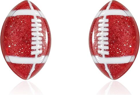 Soccer Basketball Softball Baseball Volleyball Football Stud Earrings for Women Men Hypoallergenic Acrylic Sports Ball Pierced Earring Fashion Jewelry Gifts for Sports Fan Sport Lovers in Kuwait