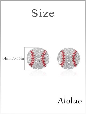 Soccer Basketball Softball Baseball Volleyball Football Stud Earrings for Women Men Hypoallergenic Acrylic Sports Ball Pierced Earring Fashion Jewelry Gifts for Sports Fan Sport Lovers in Saudi Arabia