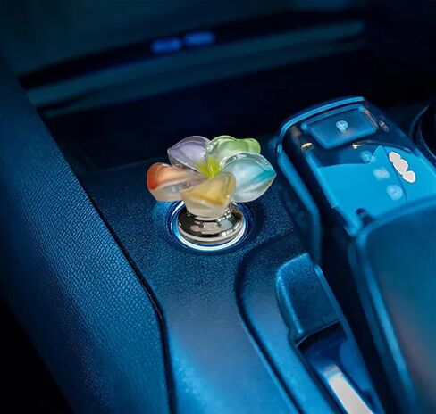 Push to Start Button Cover，Flower car Accessories,Engine Start/Stop Resin Flower Starter Cover (for Decorative Accessories) (Colour) in Saudi Arabia