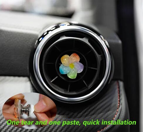 Push to Start Button Cover，Flower car Accessories,Engine Start/Stop Resin Flower Starter Cover (for Decorative Accessories) (Colour) in Saudi Arabia