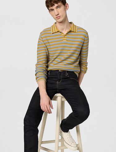 Naked & Famous Denim Men's Super Guy Jean In Deep Indigo Stretch Selvedge in Kuwait