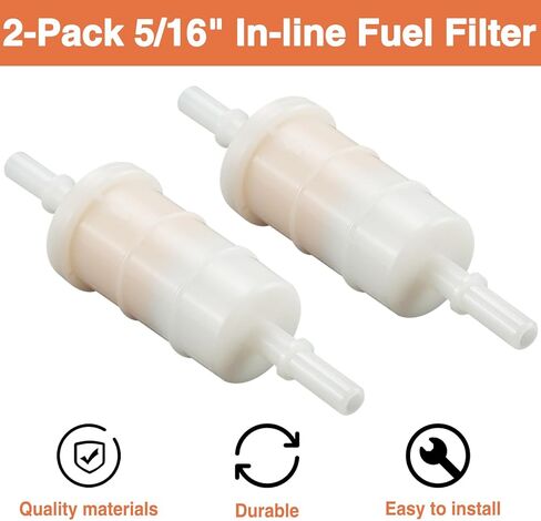 2-Pack 5/16" Inline Fuel Filter for Mer-cury and Mariner Outboards 30/40/50/60HP 75-115HP 150HP 4 Stroke Replace 35-879885Q 35-879885K 18-7718 in Kuwait