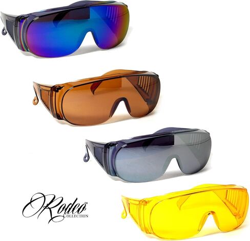 نظارات شمسية Rodeo M3 Fit Over Prescription Rx No Blind Spot Driver ليلا ونهارا (نغمة نحاسية) in Kuwait