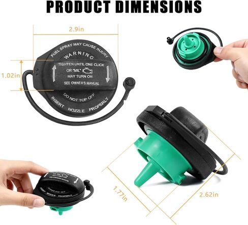 Audi VW Fuel Tank Cap Replace OE 5Q0201550L/ 5C0201550T Compatible with RS5 A4 SQ5 S4 Q5 A5 A8 Q7 S5 S8, Tiguan GTI Golf Jetta 2008-2020 Replacement Fuel Filler Cap in Kuwait