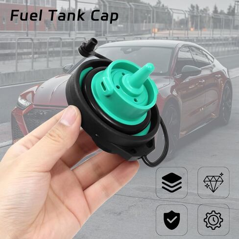 Audi VW Fuel Tank Cap Replace OE 5Q0201550L/ 5C0201550T Compatible with RS5 A4 SQ5 S4 Q5 A5 A8 Q7 S5 S8, Tiguan GTI Golf Jetta 2008-2020 Replacement Fuel Filler Cap in Kuwait