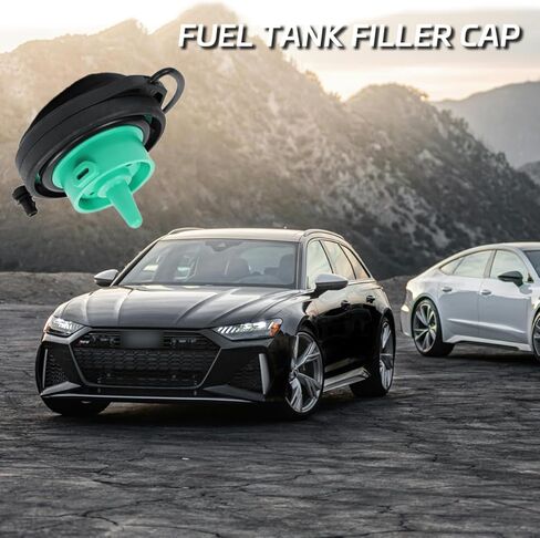 Audi VW Fuel Tank Cap Replace OE 5Q0201550L/ 5C0201550T Compatible with RS5 A4 SQ5 S4 Q5 A5 A8 Q7 S5 S8, Tiguan GTI Golf Jetta 2008-2020 Replacement Fuel Filler Cap in Kuwait