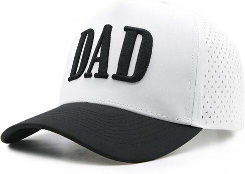 Dad Hats for Men, Quick Dry Daddy Baseball Cap, Laser Cut Mesh Trucker Hat, New Dad Gifts for Husband, Fathers Day in Saudi Arabia