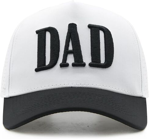 Dad Hats for Men, Quick Dry Daddy Baseball Cap, Laser Cut Mesh Trucker Hat, New Dad Gifts for Husband, Fathers Day in Saudi Arabia