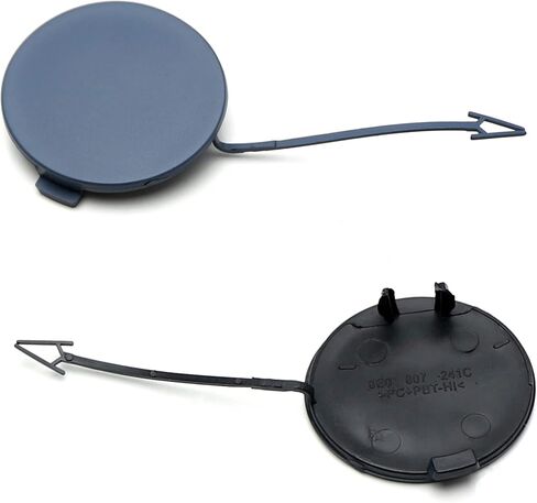 iJDMTOY Unpainted/Primed Front Bumper Tow Hook Cap Cover Replacement Compatible With Audi 2005-2008 B7 Model A4/S4 Standard Bumper in Saudi Arabia