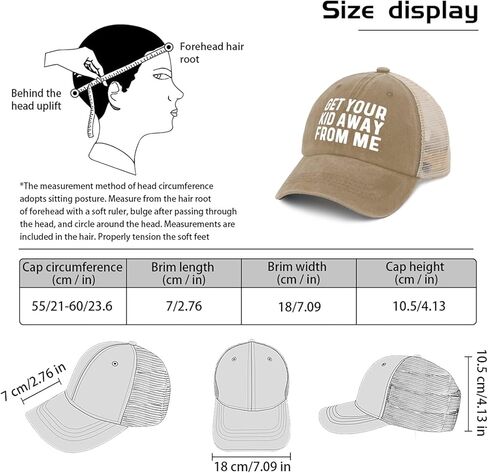 GET Your Kid AWAYS from ME Hat Trucker Hat Men Trendy Mesh Cap for Summer in Kuwait