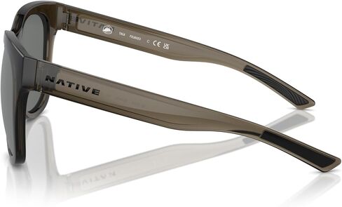 نظارة شمسية Native Woman بإطار كوارتز سموكي، عدسات مستقطبة فضية عاكسة، 55 ملم in Kuwait