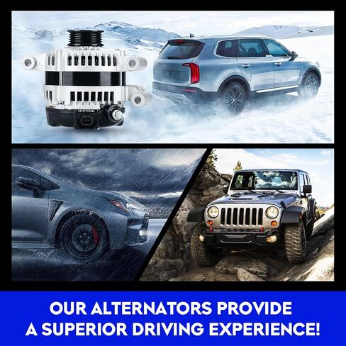 New Alternator Replacement 2.2L 2.4L for Cobalt 2006-2007, for Hhr 2.2L 2.4L L4 2006-2007, for Pontiac 2.2L 2.4L L4 G5 2007, for Pursuit 2.2L 2.4L L4 2006, Replace for 1042104330, 1042104420 in Saudi Arabia